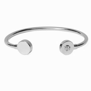 Tory Burch Silver Open Cuff Bracelet